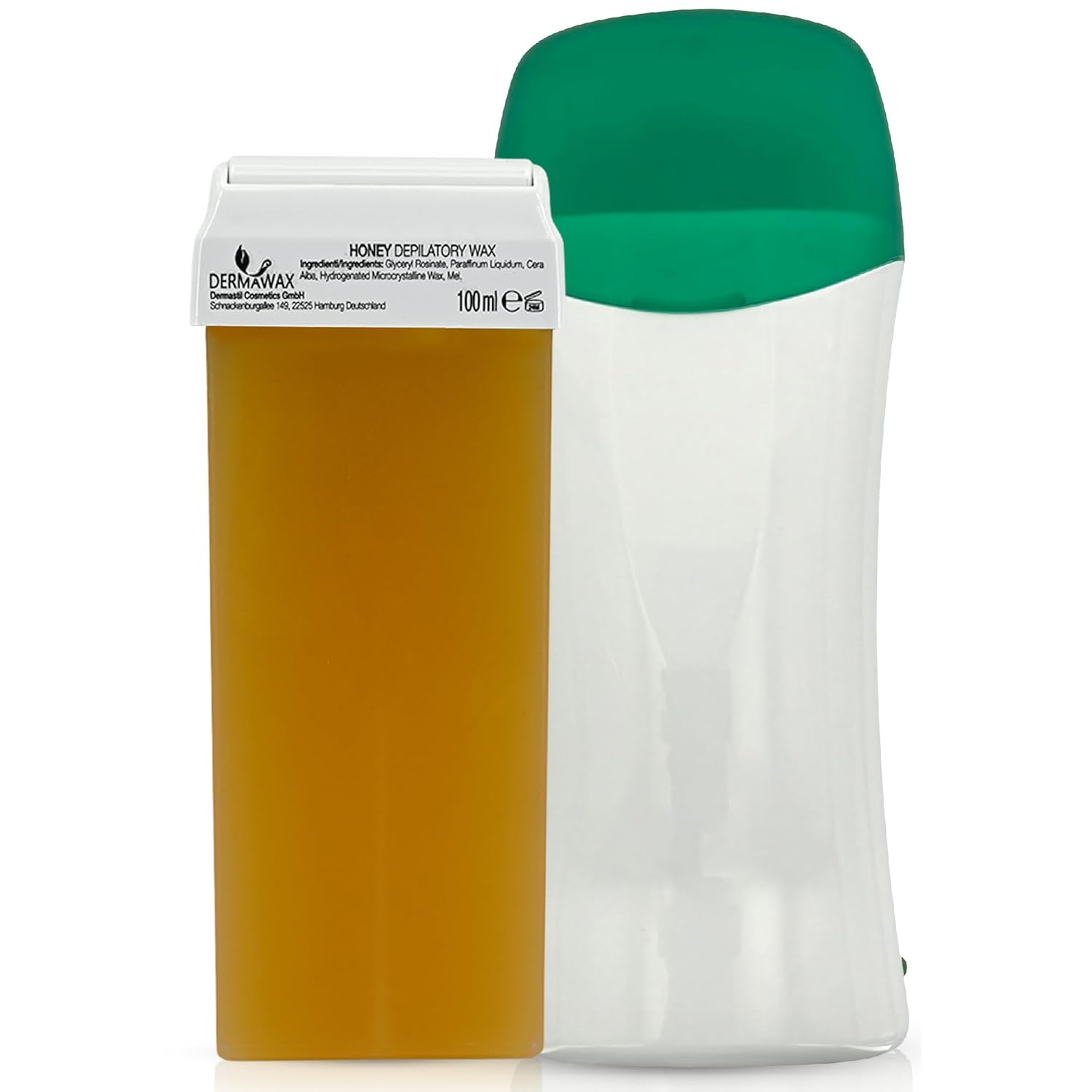 Dermawax Roll-On Wachswärmer Set Honig - 25W, 100 ml