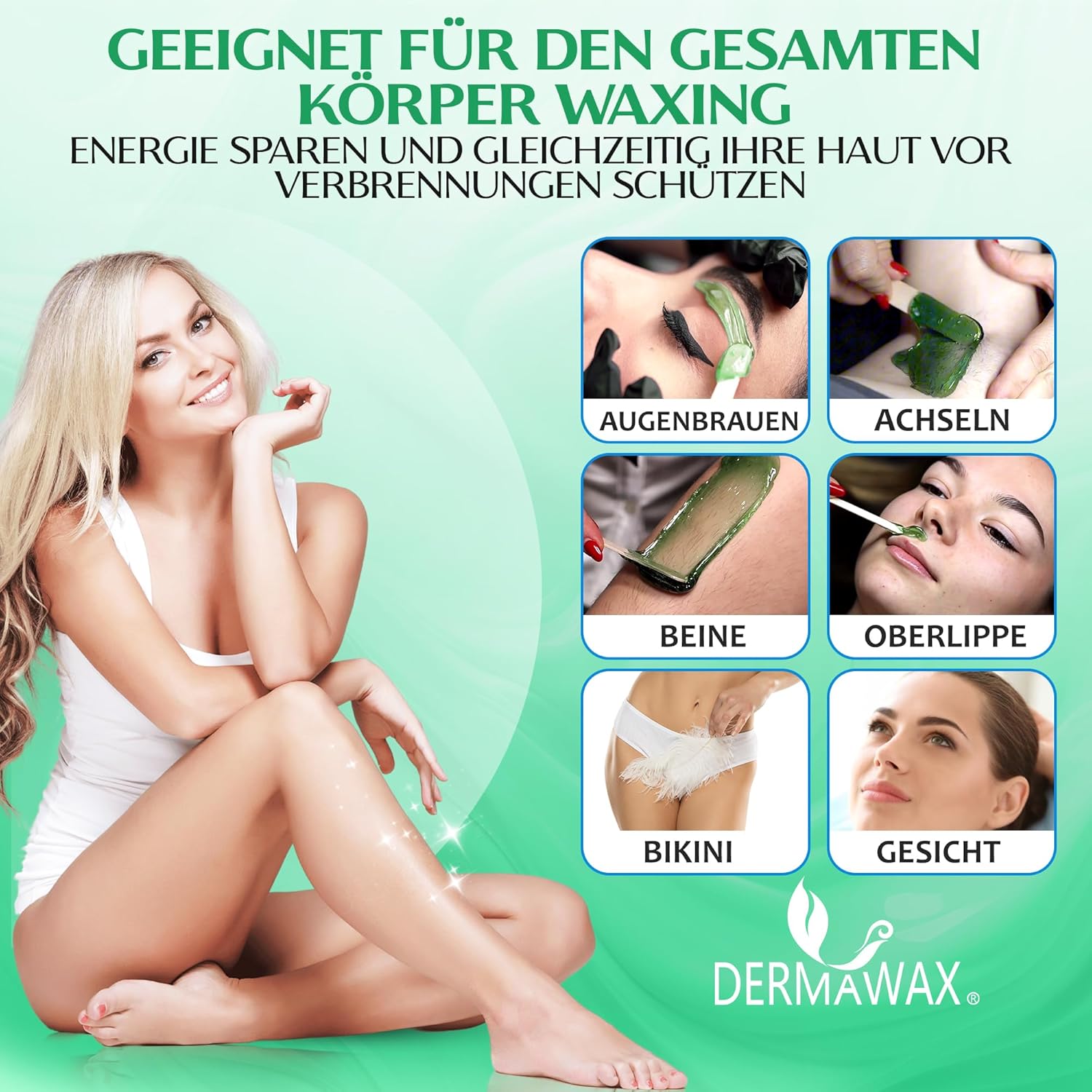 Dermawax Chlorophyll Wachsperlen - 1 kg