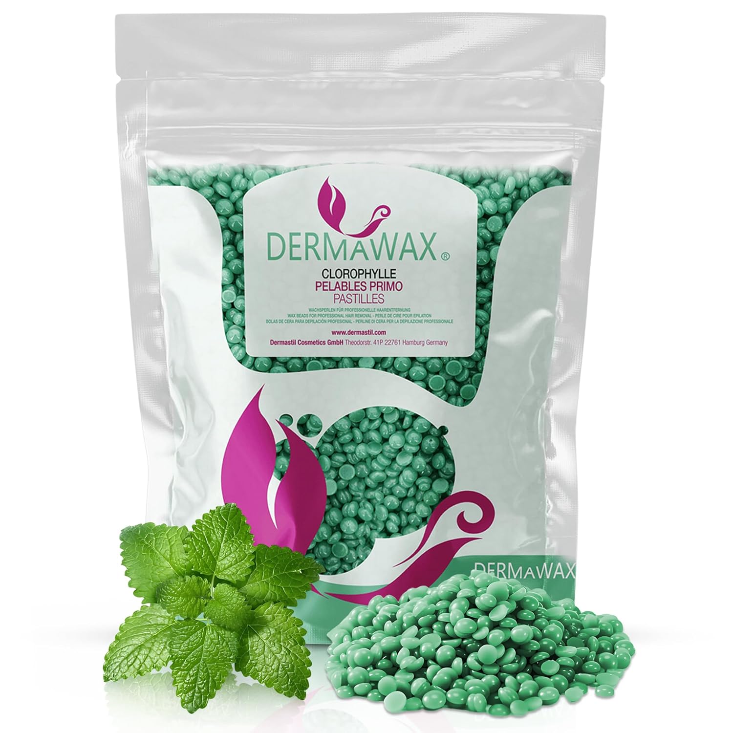 Dermawax Chlorophyll Wachsperlen - 1 kg