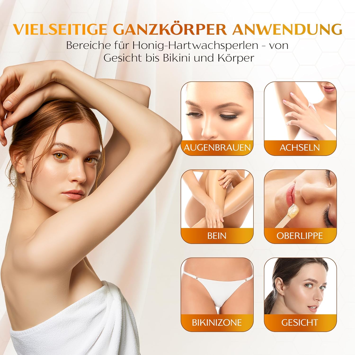 Dermawax Crystal Honig Wachsperlen