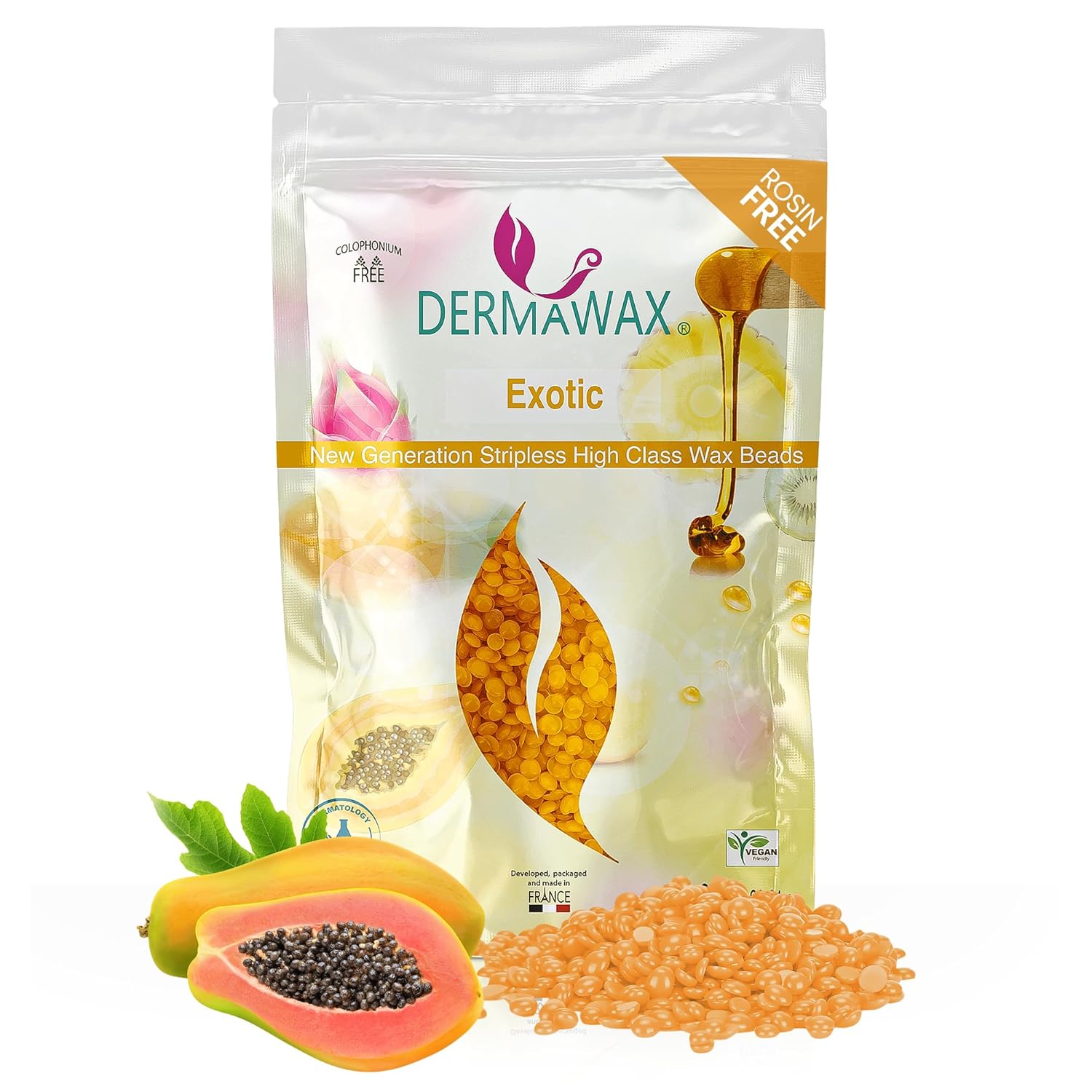 Dermawax Exotic Papaya Wachsperlen - 800g