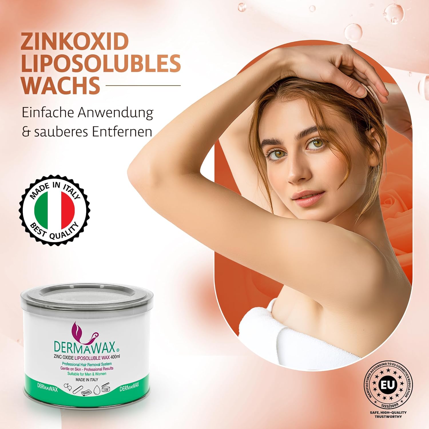 Dermawax Zinkoxid Warmwachs - 400 ml