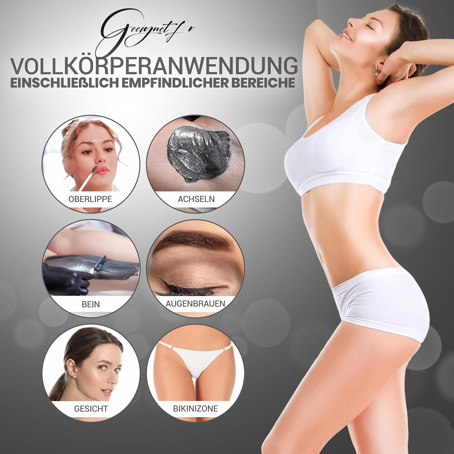 Dermawax Silver Black Edition Wachsperlen - Filmwachs ohne Vliesstreifen