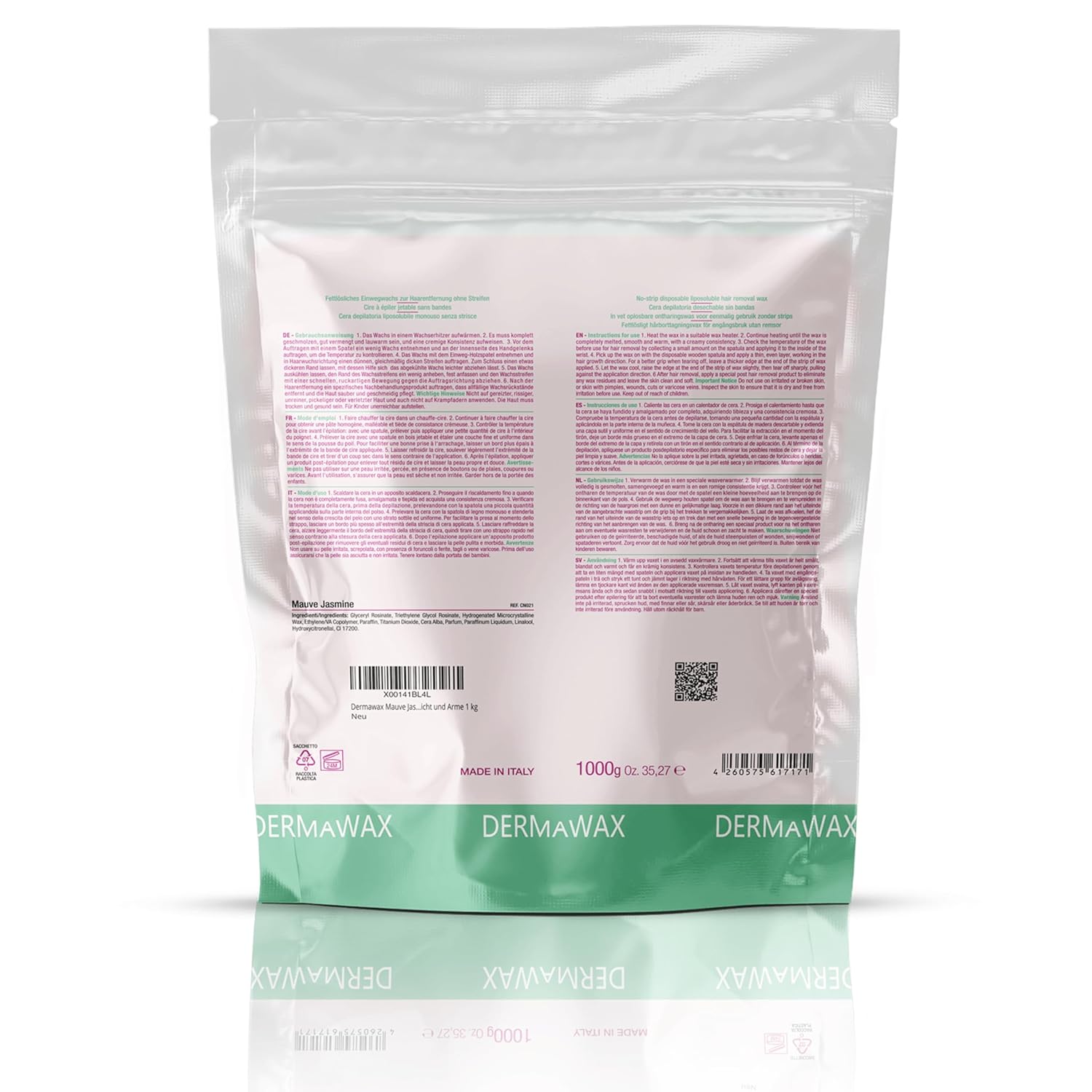 Dermawax Mauve Jasmin Wachsperlen - 1 kg