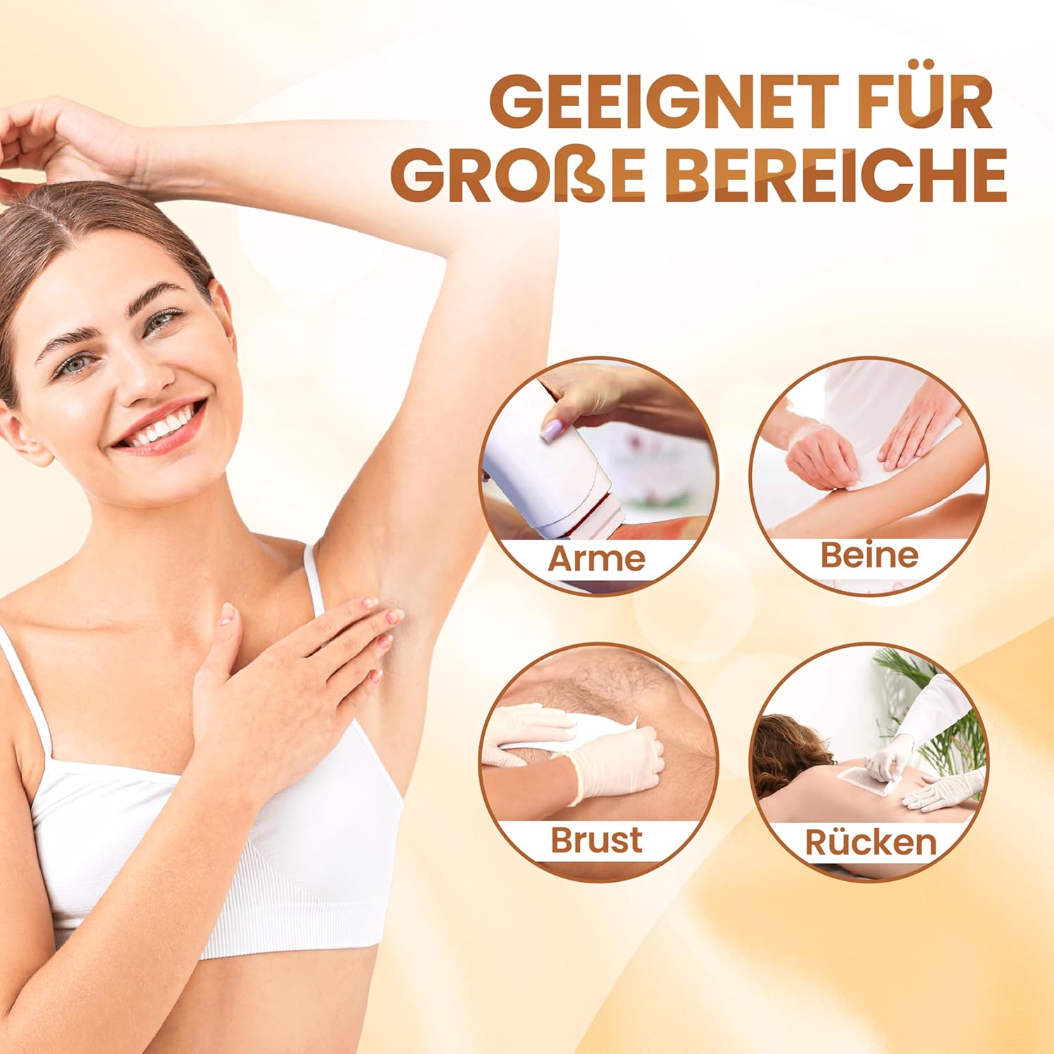 Dermawax Roll-On Wachswärmer Set Argan - 25 W, 100 ml