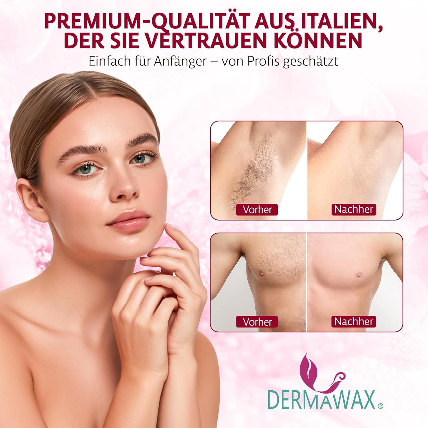 Dermawax Pink Cherry Warmwachs - 400 ml