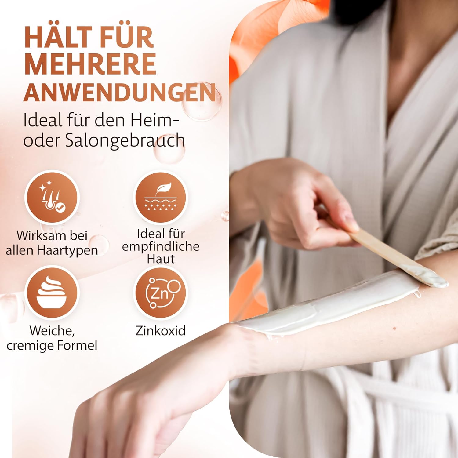 Dermawax Zinkoxid Warmwachs - 400 ml