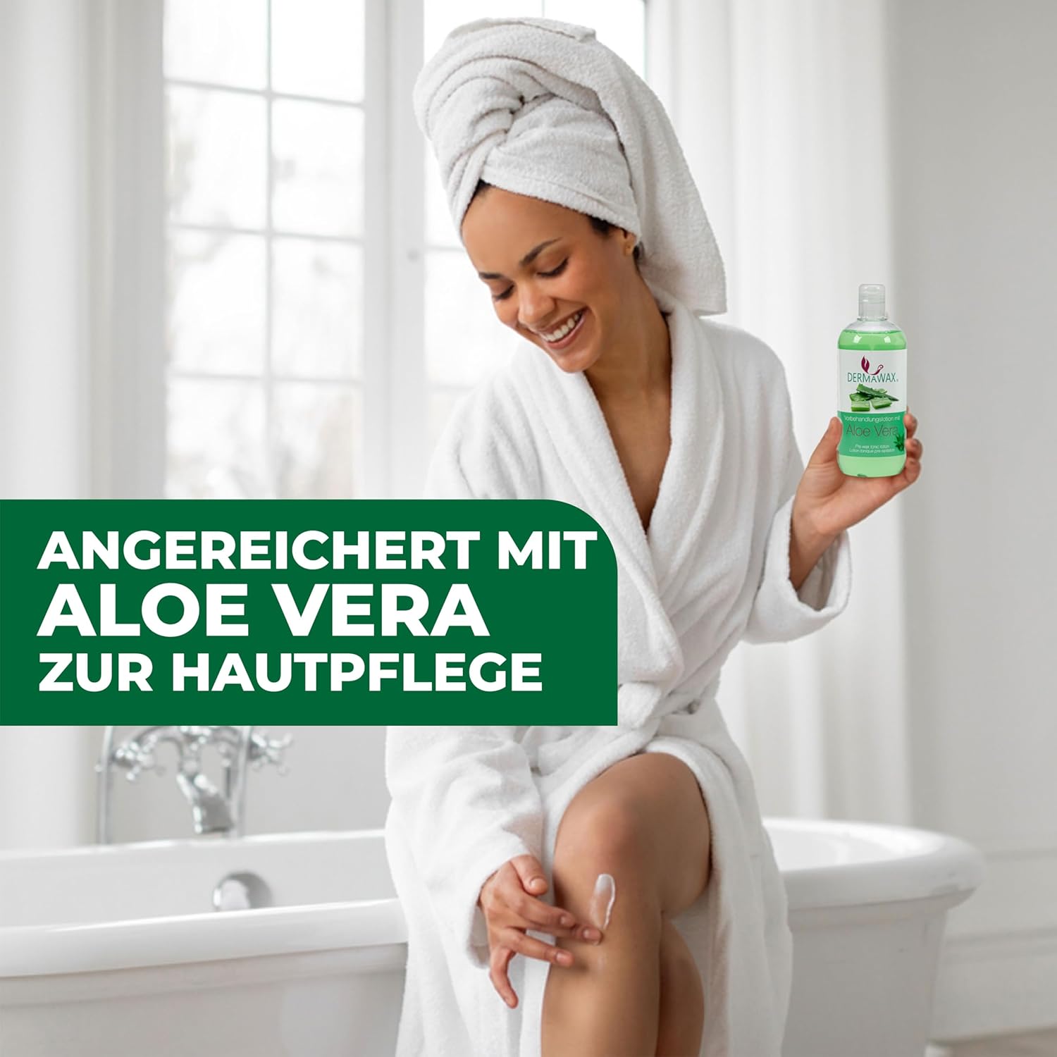 Dermawax Vor- und Nachbehandlungsset Aloe Vera und Menthol - 2 x 500 ml