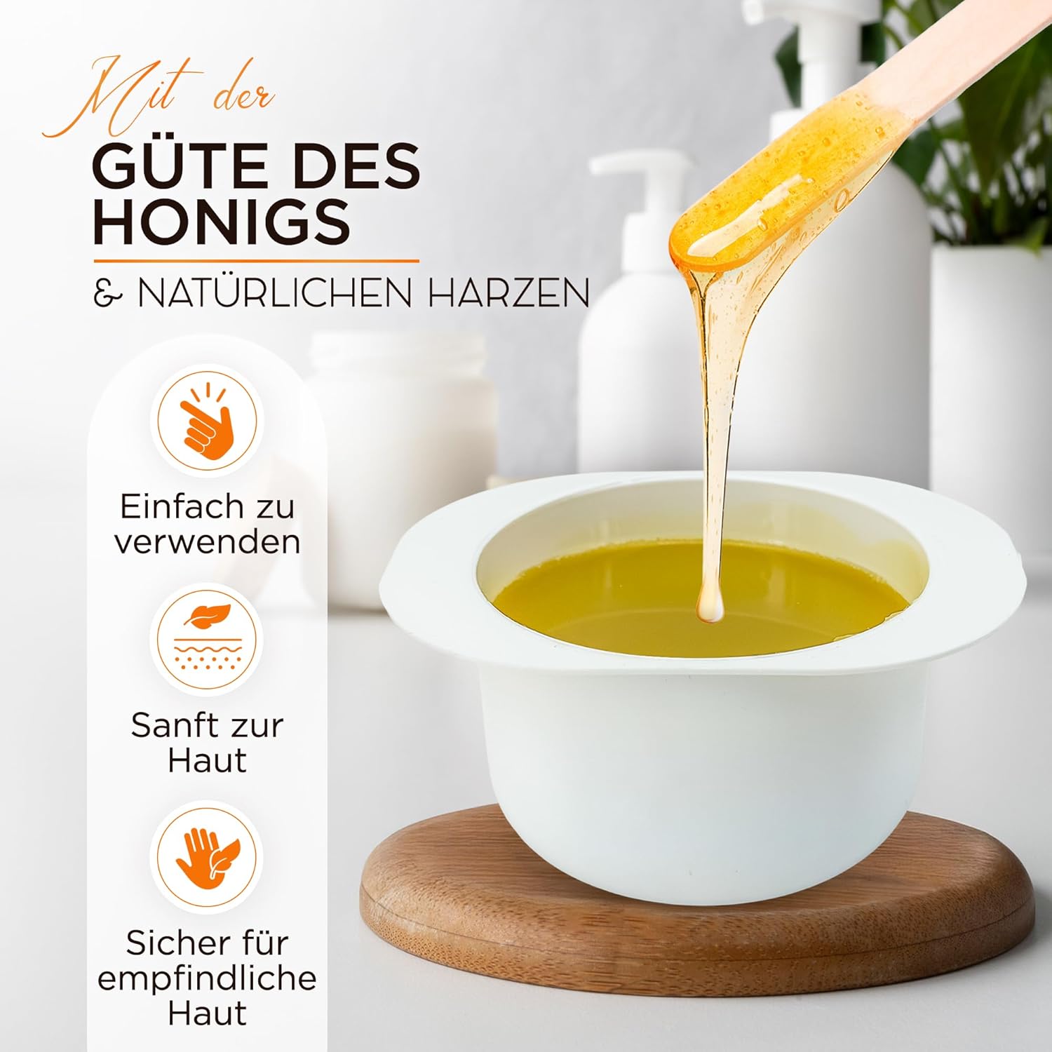 Dermawax Natural Honig Mikrowellenwachs 300 g