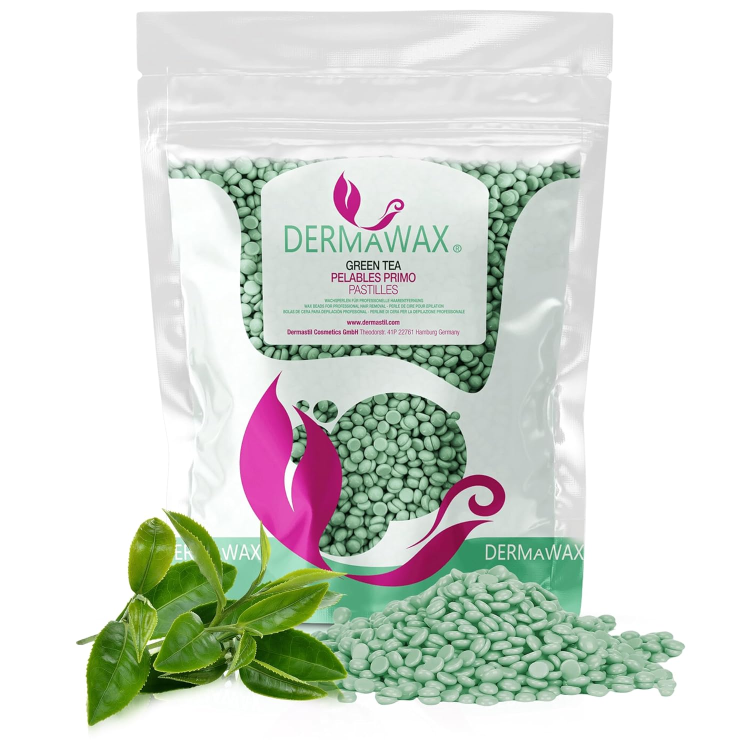 Dermawax Grüner Tee Wachsperlen - 1 kg