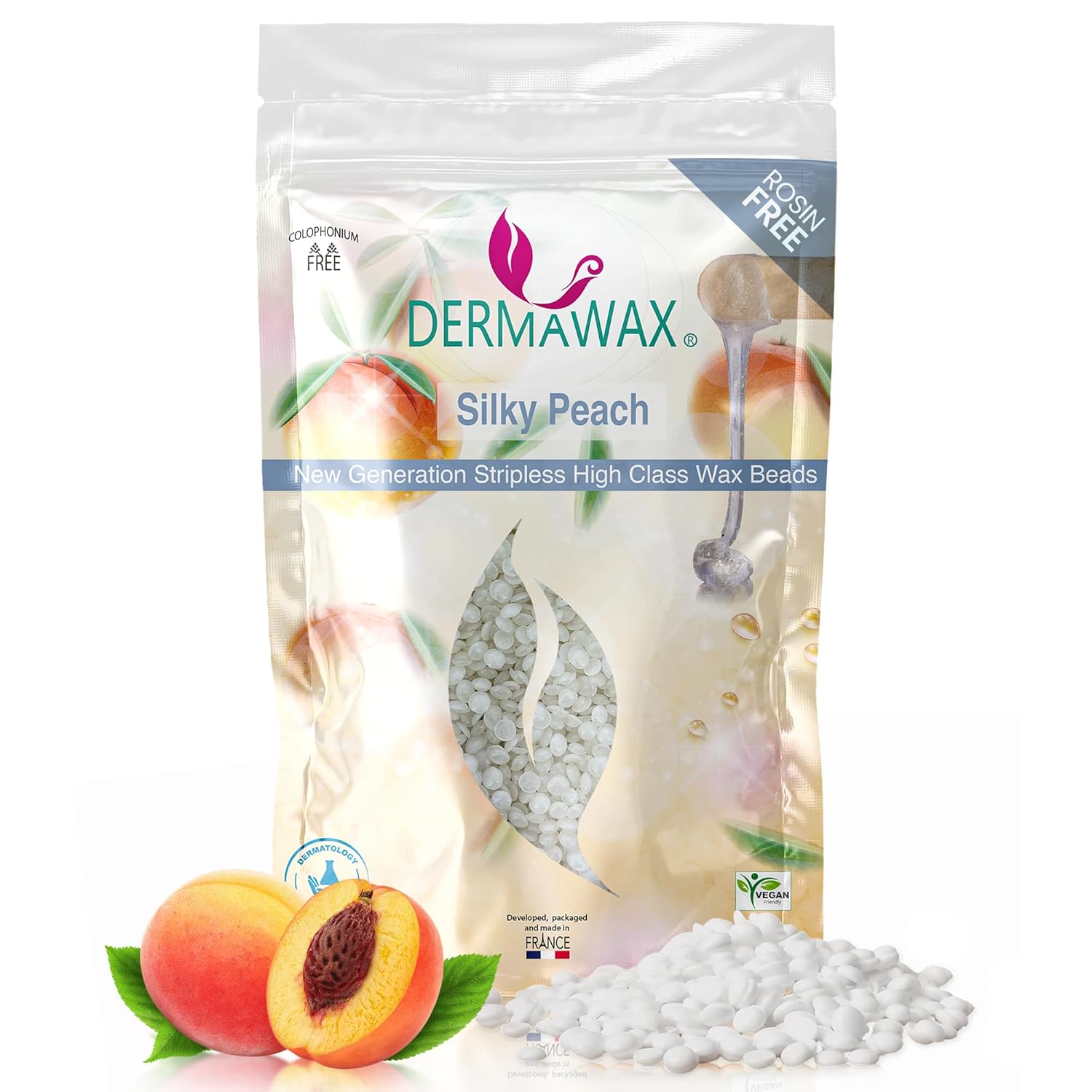 Dermawax Silky Peach Wachsperlen - 800 g