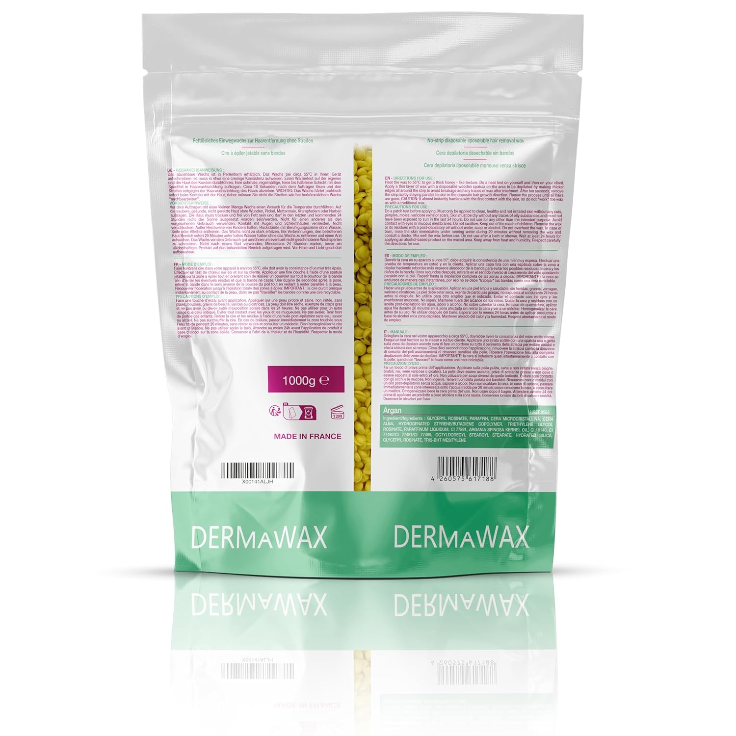 Dermawax Argan Wachsperlen - 1 kg