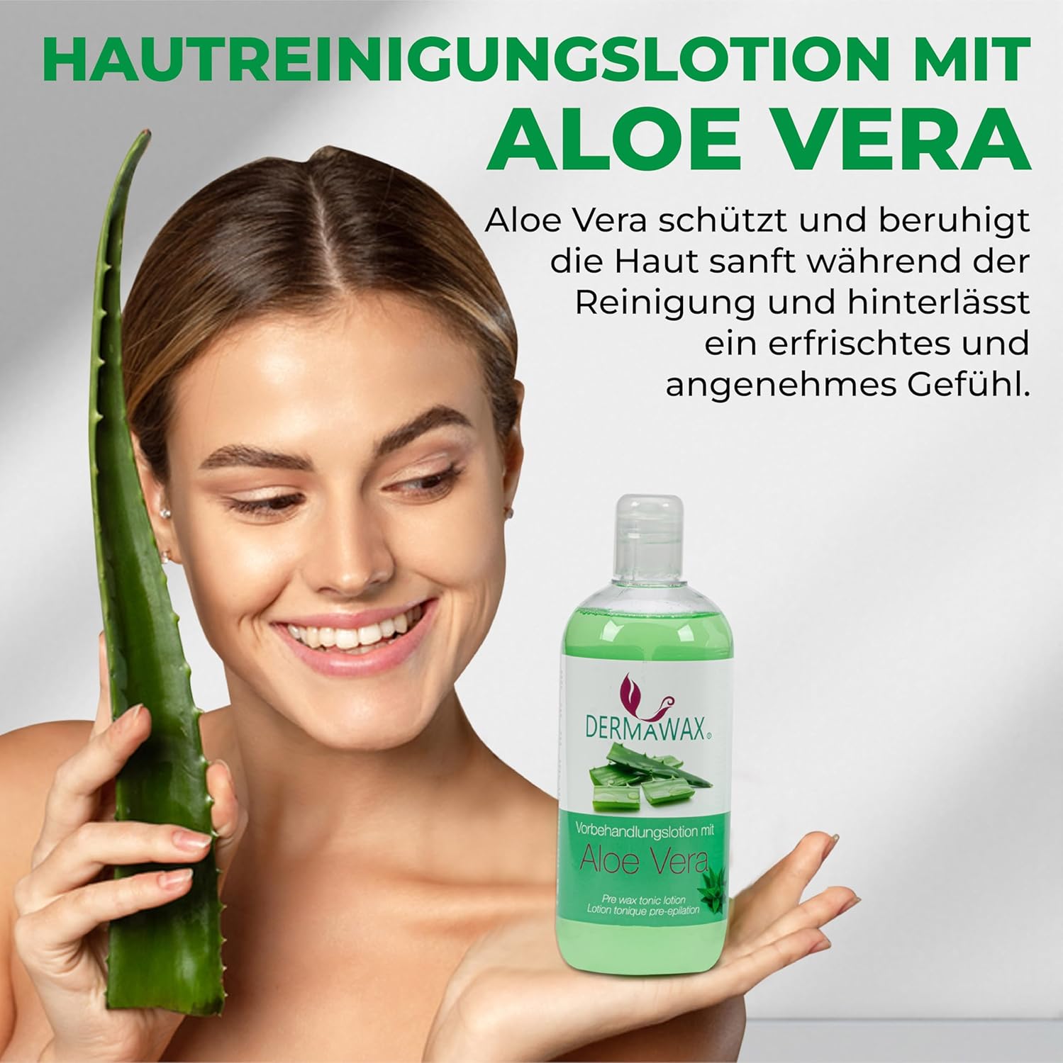 Dermawax Vor- und Nachbehandlungsset Aloe Vera - 2 x 500 ml