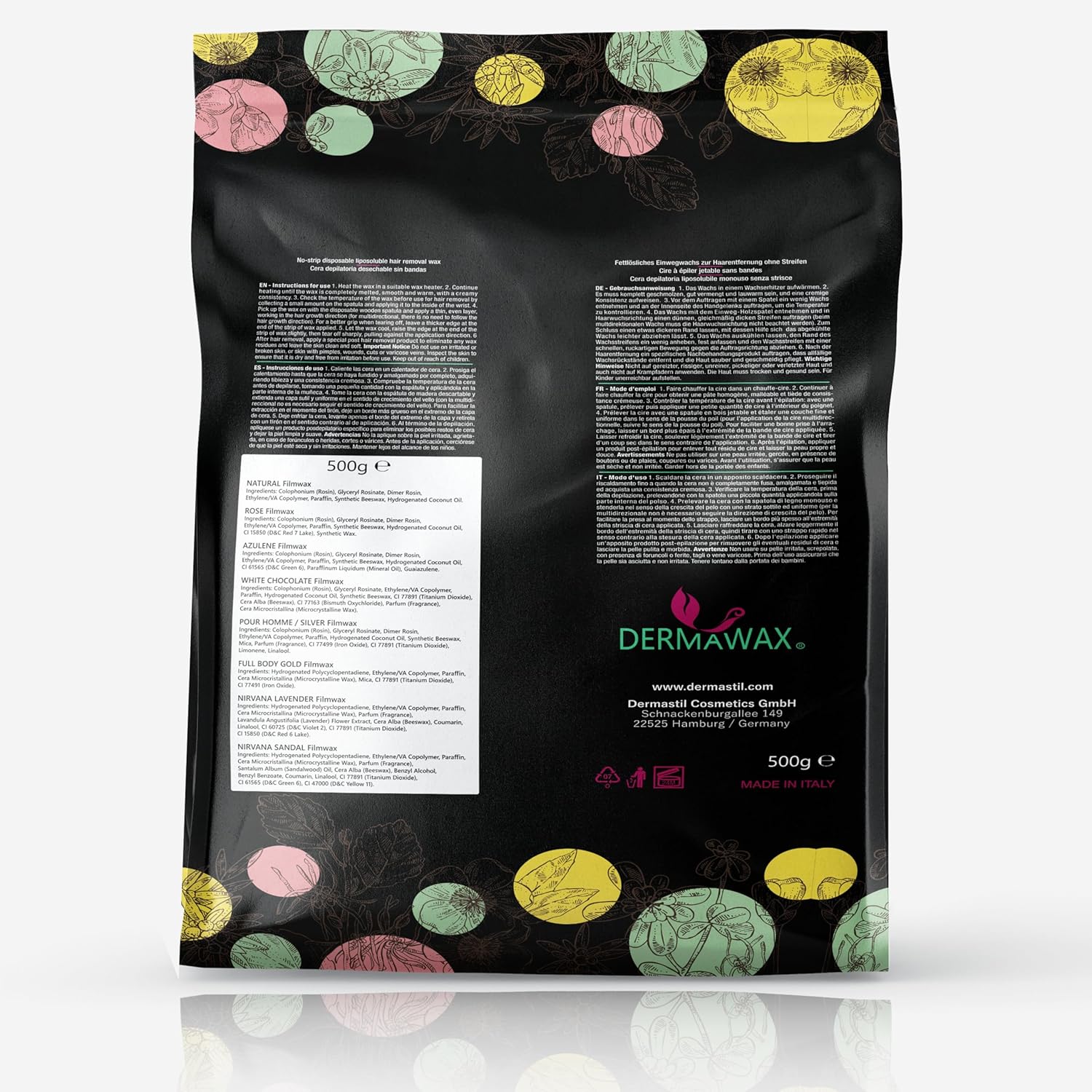 Dermawax Azulen Black Edition Wachsperlen - Filmwachs ohne Vliesstreifen