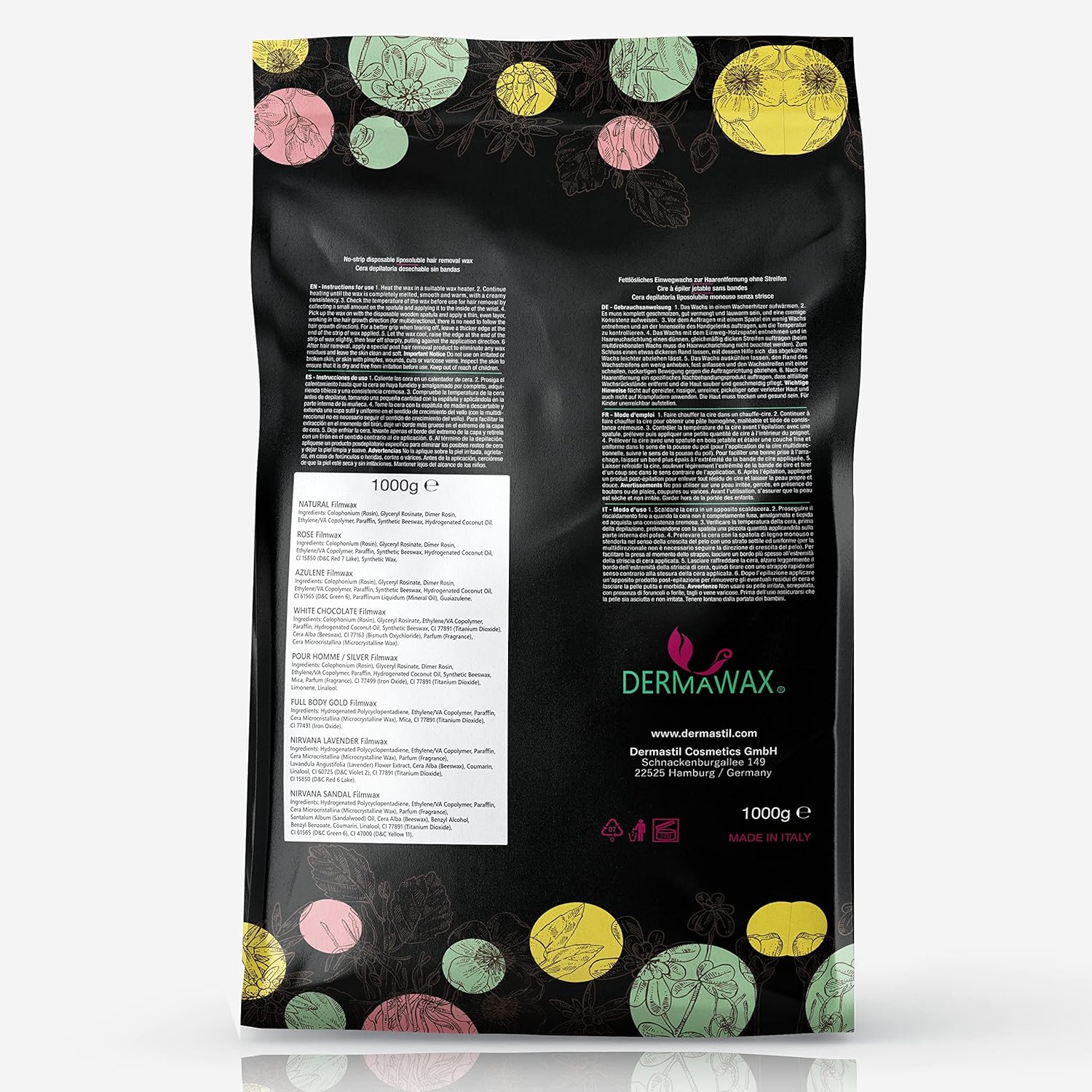 Dermawax Natural Honig Black Edition Wachsperlen - Filmwachs ohne Vliesstreifen