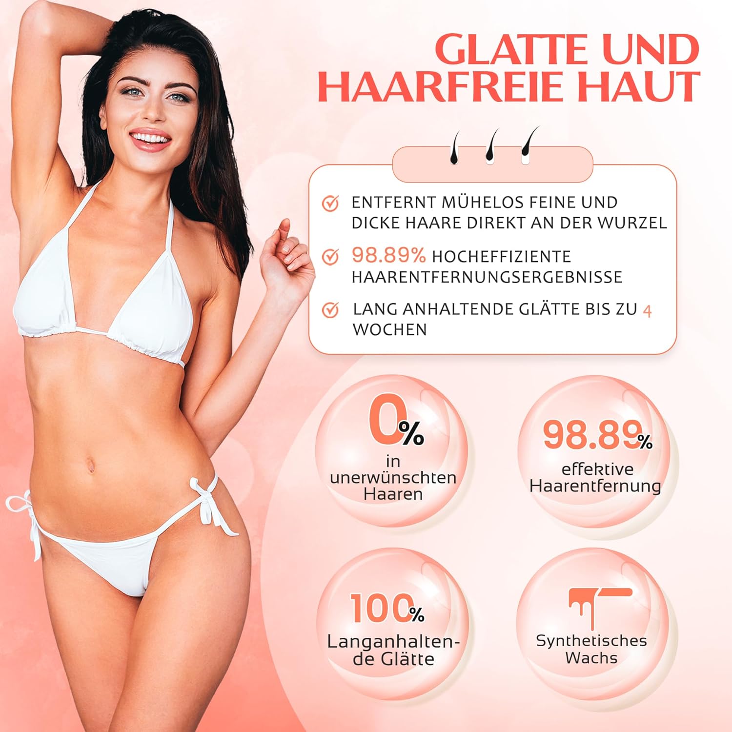 Dermawax Exotic Papaya Wachsperlen - 800g