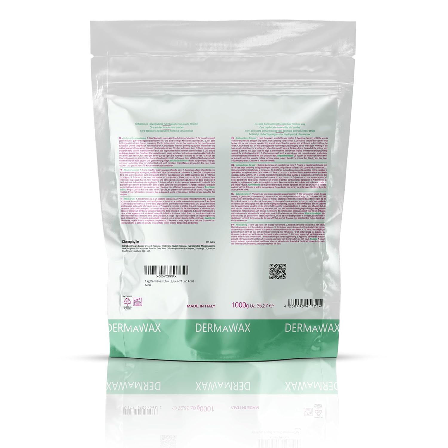 Dermawax Chlorophyll Wachsperlen - 1 kg