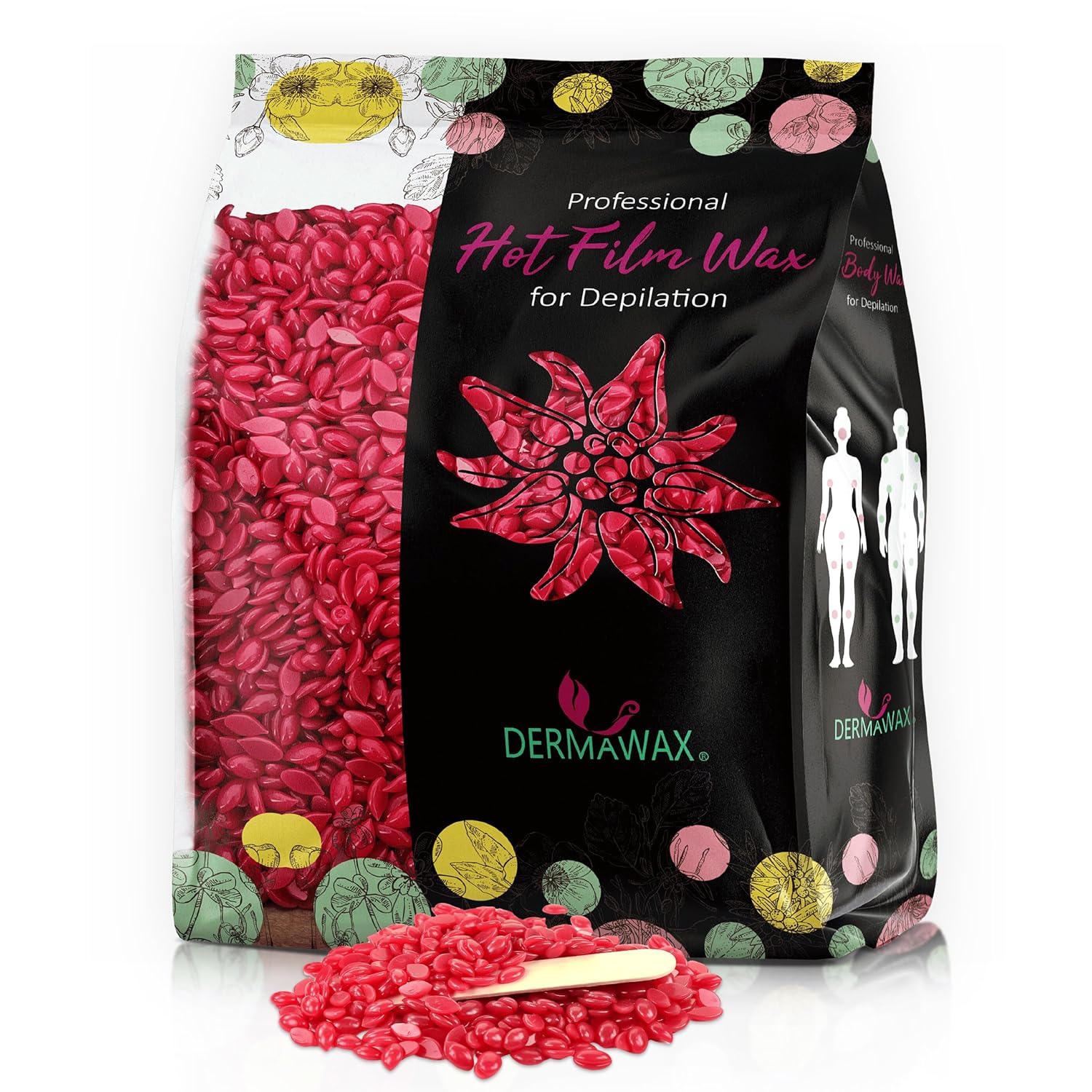 Dermawax Rose Wachsperlen - Für Gesicht, Körper & Bikini