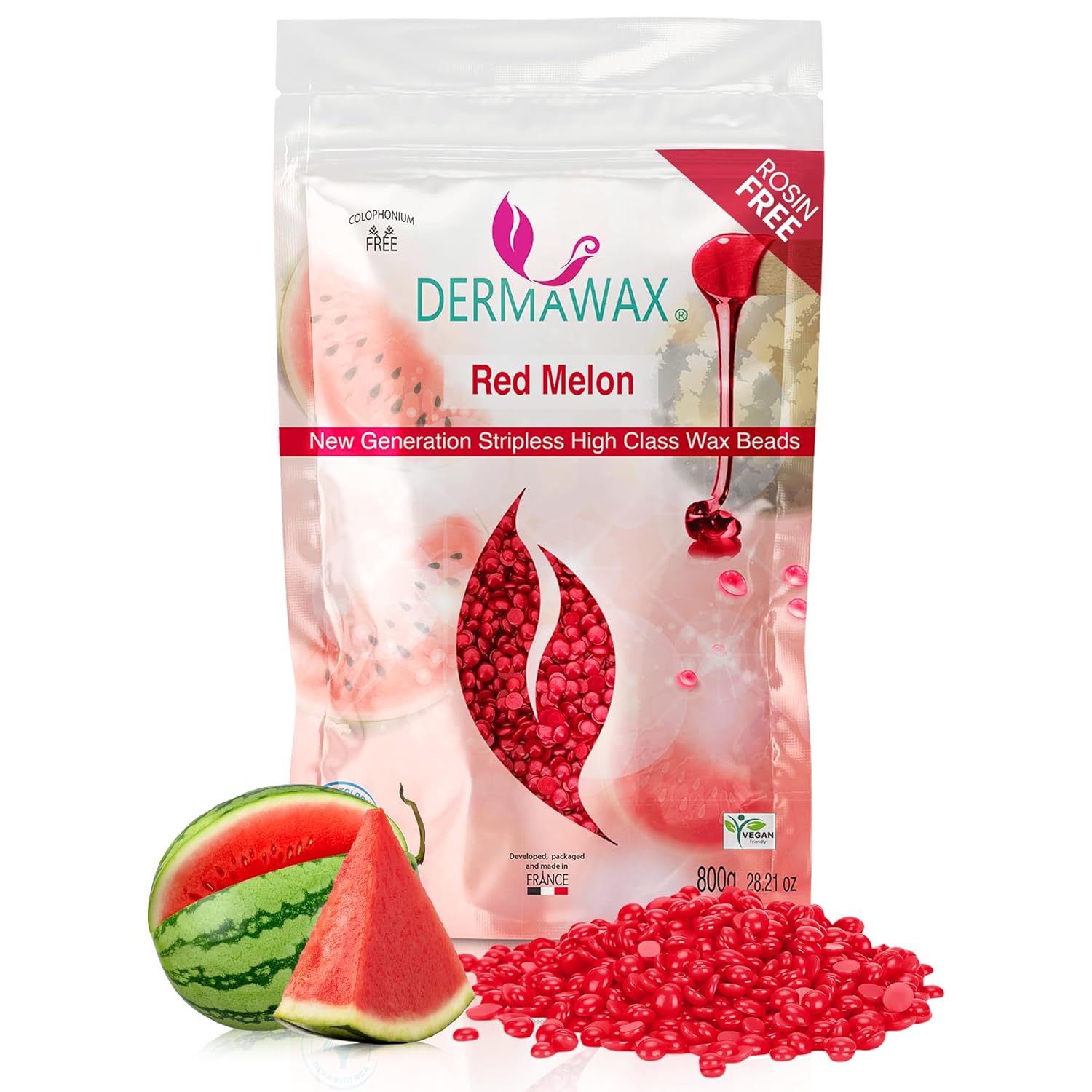 Dermawax Red Melon Wachsperlen - 800 g