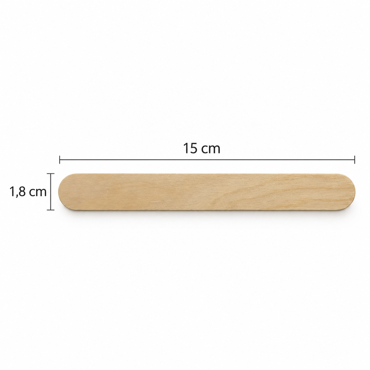 Dermawax Holzspatel für Waxing 200 Stück - 15 x 1,8 cm