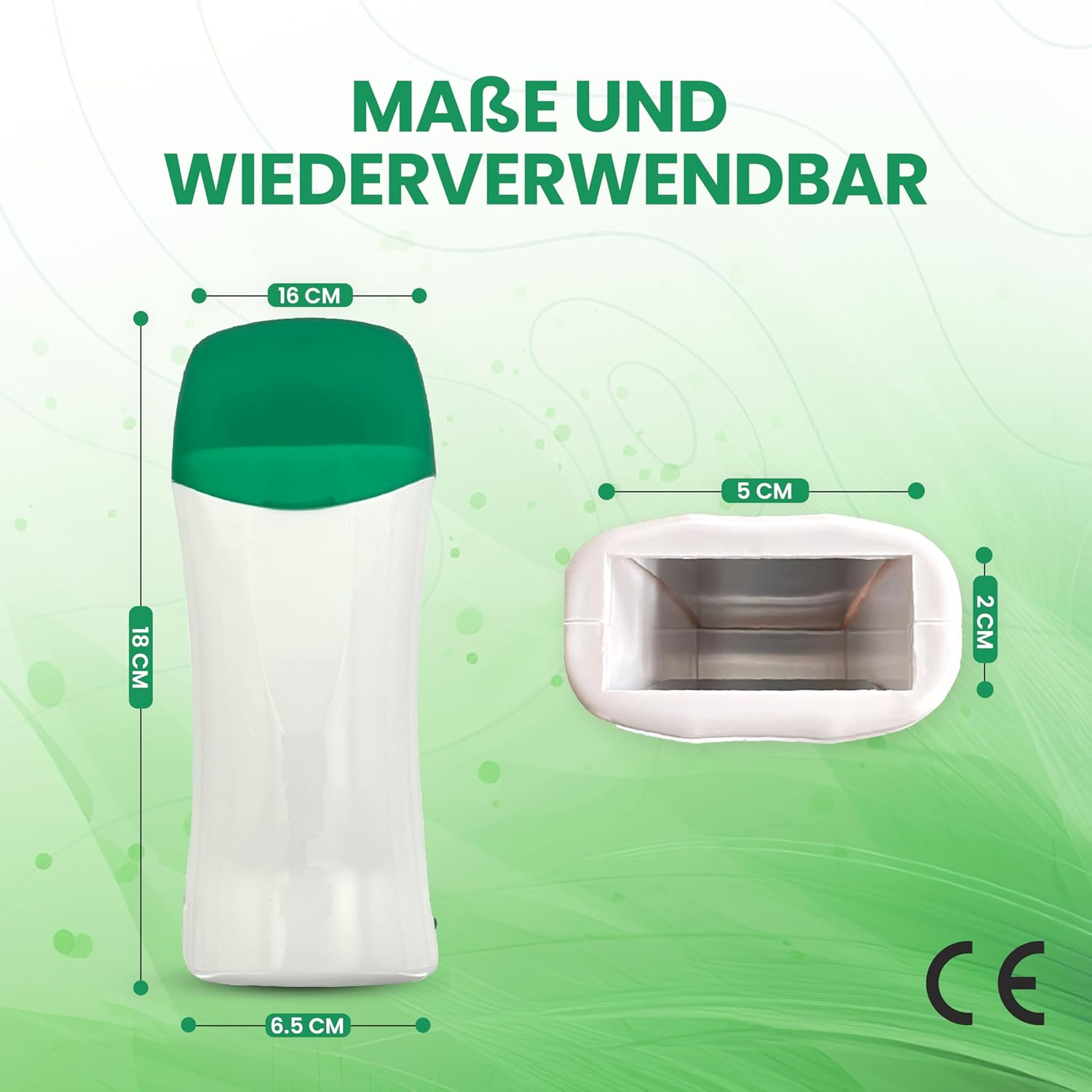 Dermawax Roll-On Wachswärmer Set Aloe Vera - 25 W, 100 ml