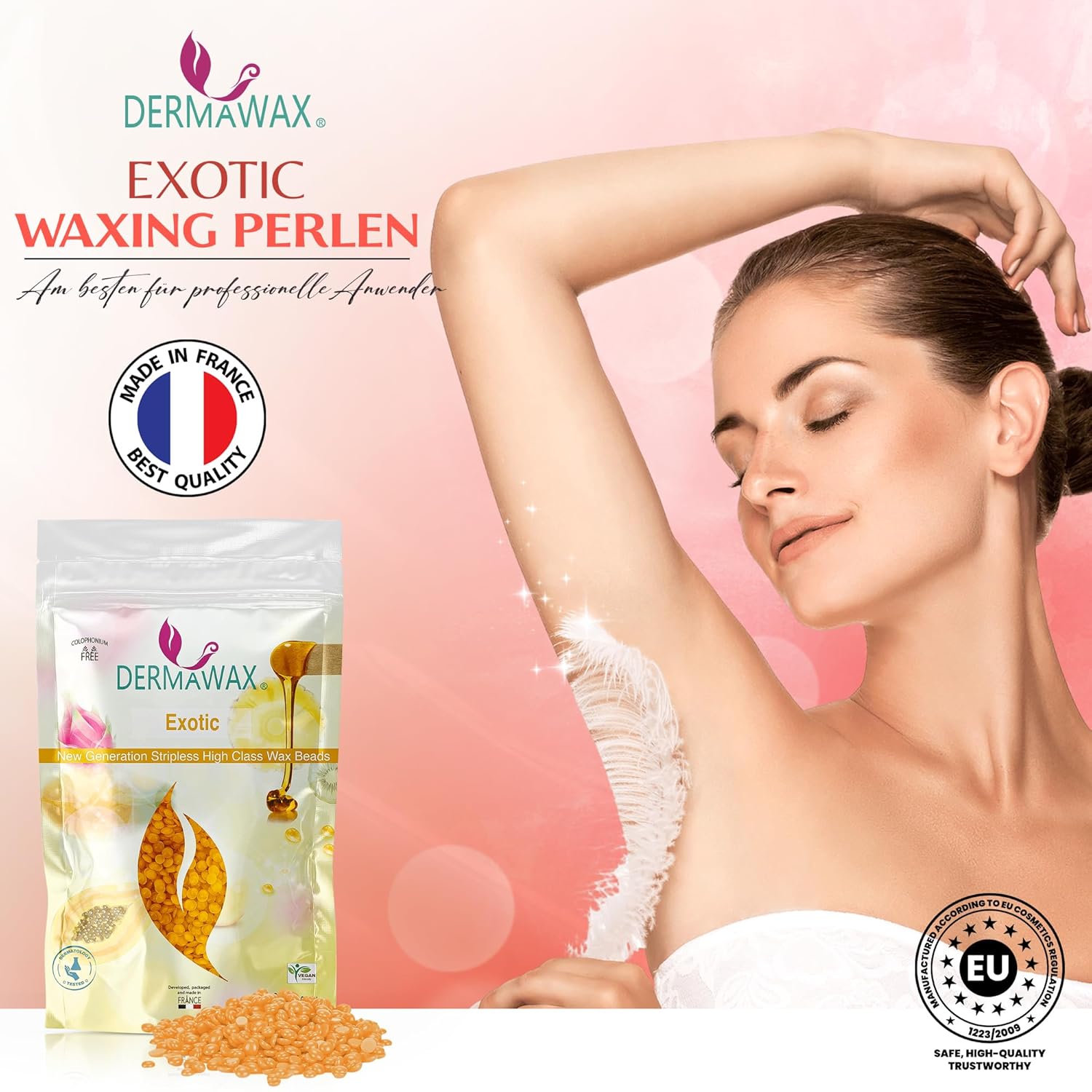 Dermawax Exotic Papaya Wachsperlen - 800g
