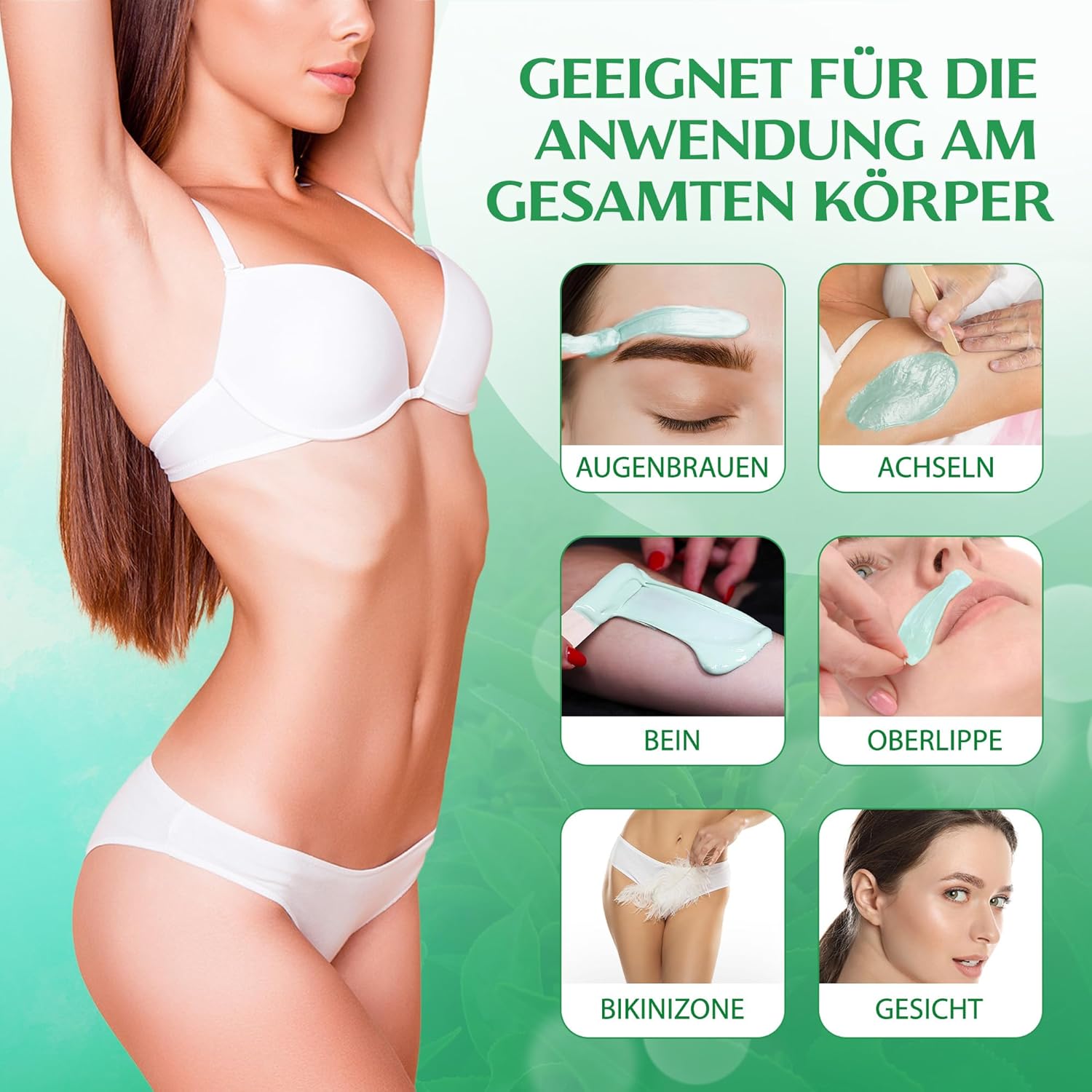 Dermawax Grüner Tee Wachsperlen - 1 kg