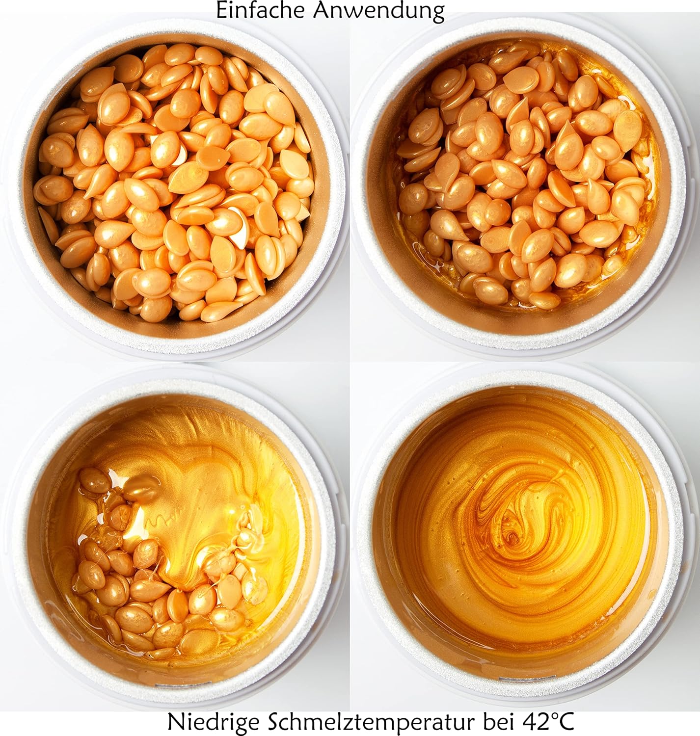 Dermawax Gold Black Edition Wachsperlen - veganes Filmwachs ohne Parfum
